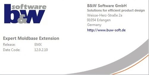 BUW EMX (Expert Moldbase Extentions) 12.0.2.10 (x64) for Creo 4.0-6.0