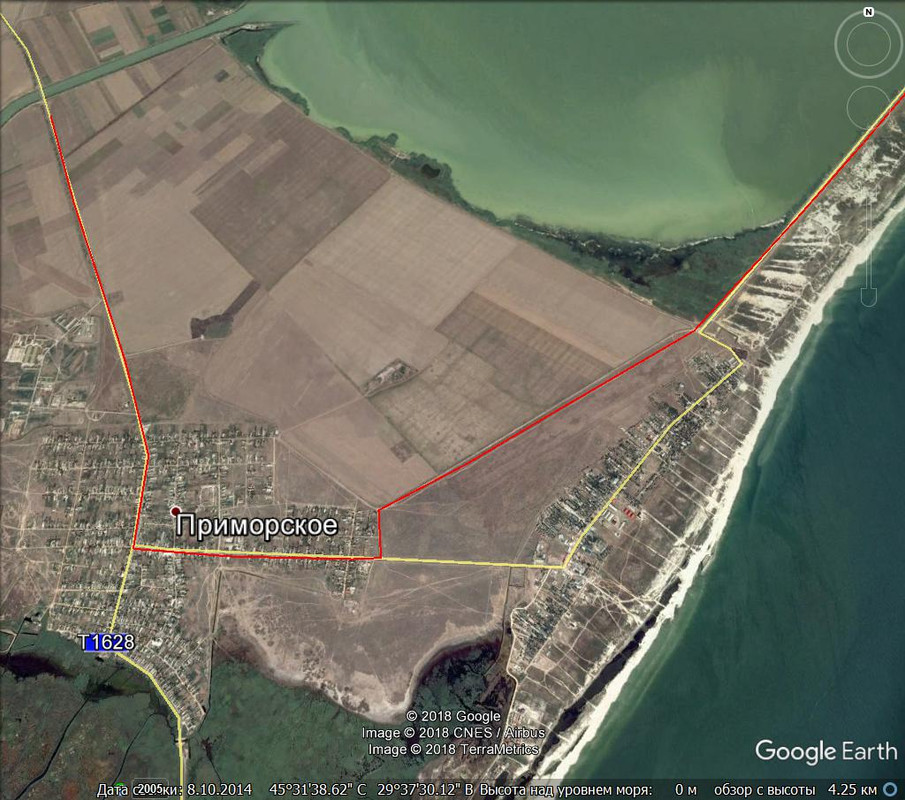 Проезд через Приморское