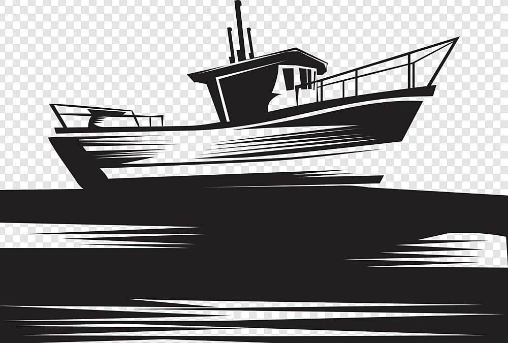 gambar-transparent-boat-in-sea-free-vect