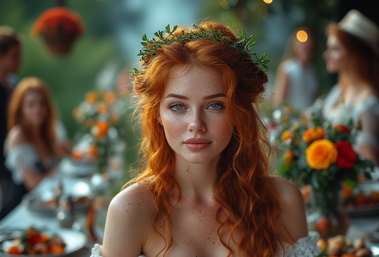 Garden wedding Redhair 0 02