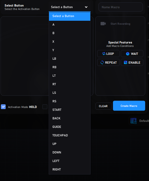 DualX Macro Activation and Naming