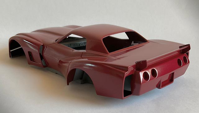 1966 66 CHEVY Chevrolet Corvette 427 Argent 1:64 Miniature Diorama