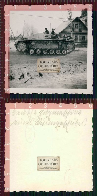 Orig. Foto German Panzer Tank Sturmgeschütz Russ
