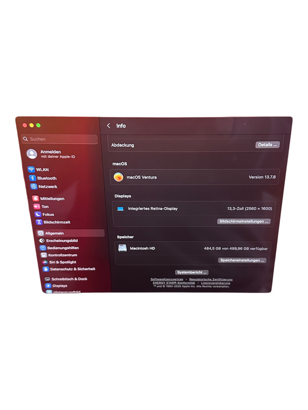 MacBook Pro A1706 Bild 9