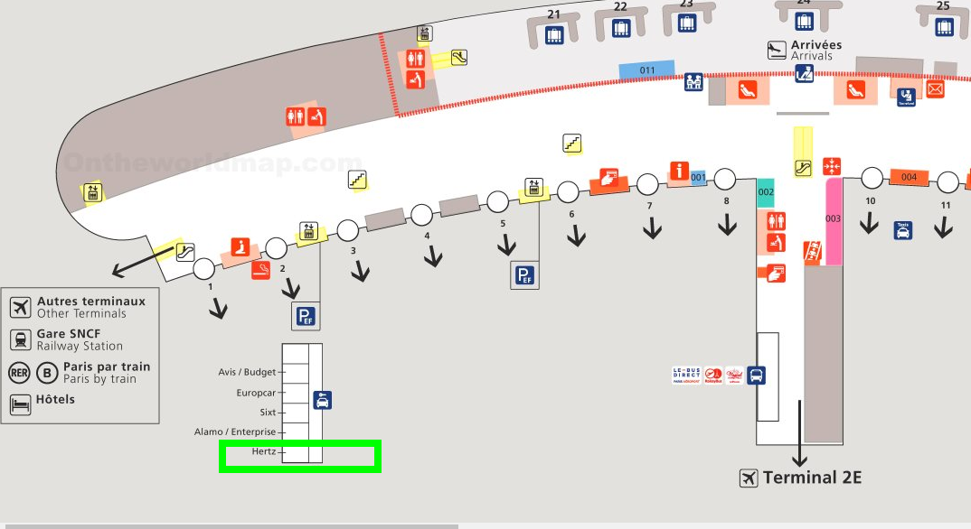 Charles de Gaulle Airport Terminal 2F - HERTZ - Aeropuerto París Charles de Gaulle (CDG) - Foro Aviones, Aeropuertos y Líneas Aéreas