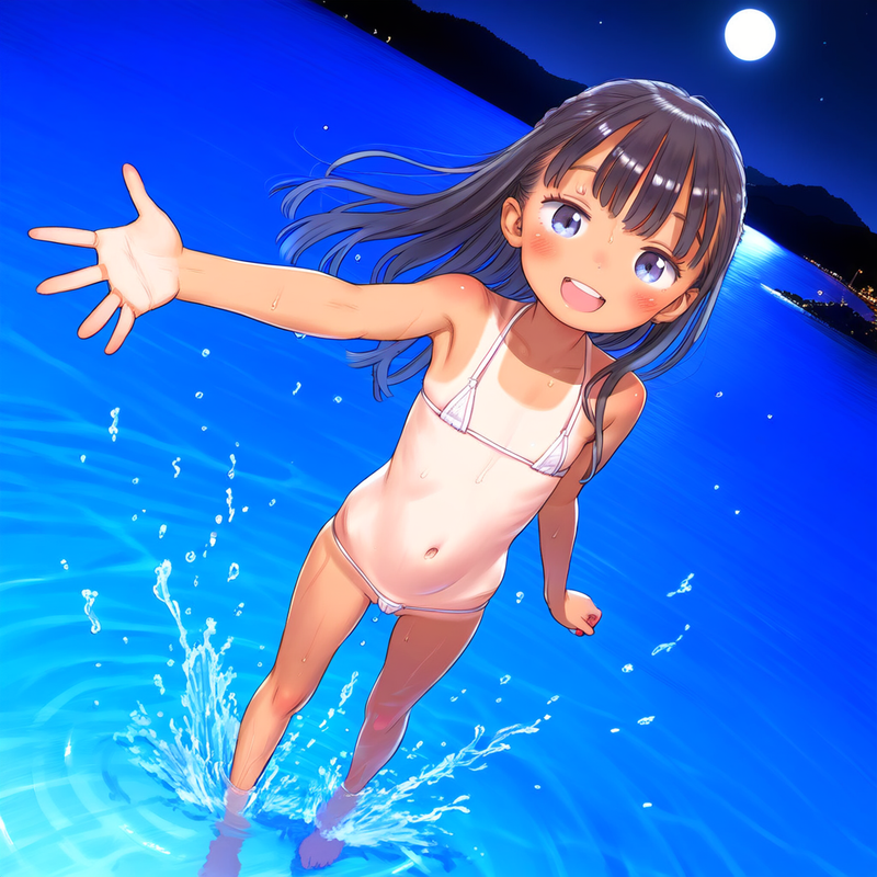 120018161_p26 loli, flat-chested and hairless, bikini ⁄ マイクロビキニではしゃぐ女の子 - momomon