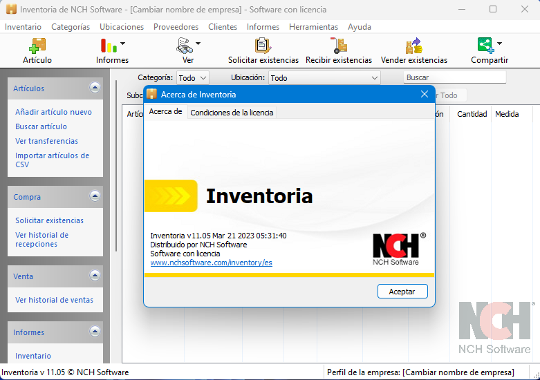 Inventoria software para inventario