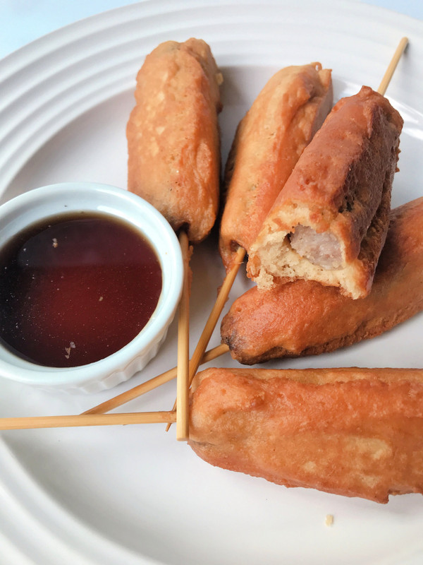 Keto Breakfast Corndogs - Sausage Pancakes On A Stick