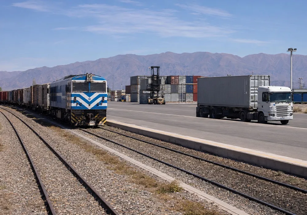 ferrocarril de transporte de carga industrial