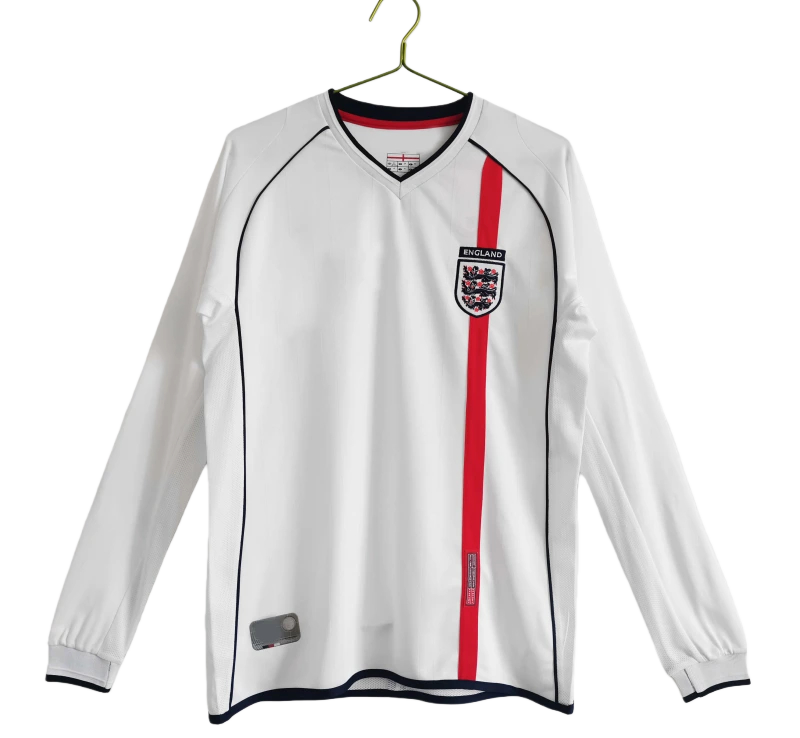 2002 season England home Long sleeved retro Fan version