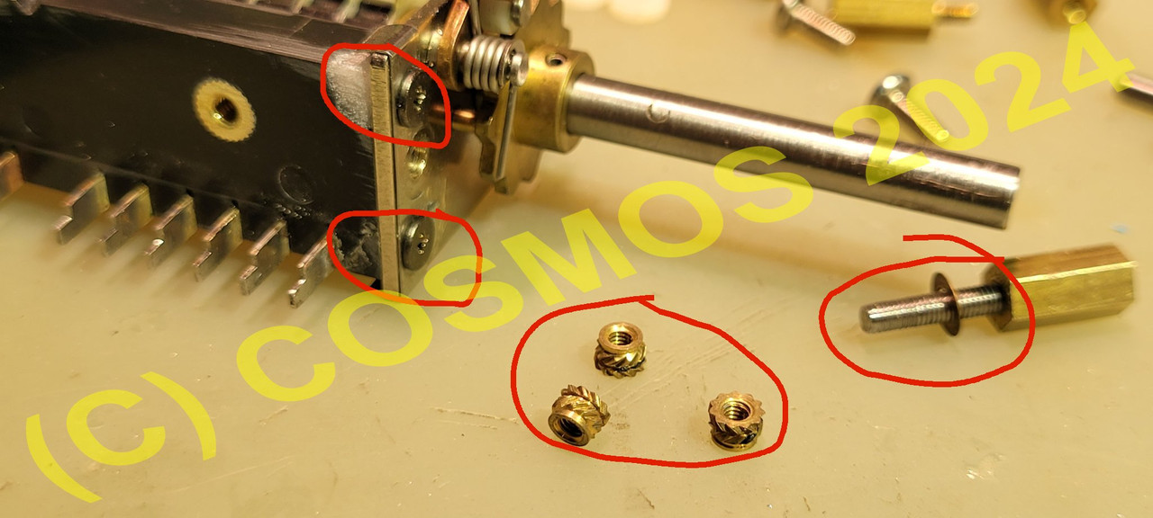 Reparacion caja de decadas Yokogawa 279301 16-Separador-roscado-esparrago-insertos-roscados