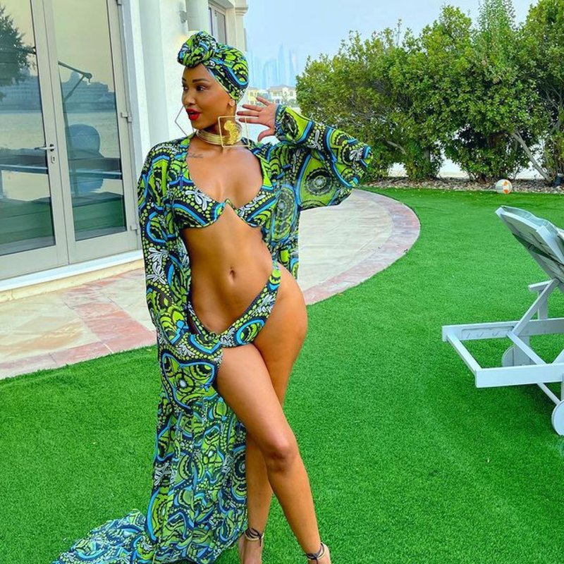Huddah Monroe posing at an exclusive event
