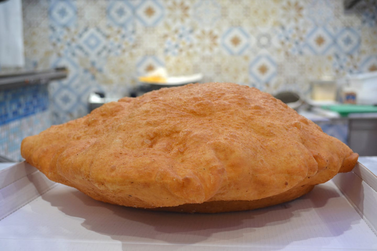 Calzone fritto vegetariano