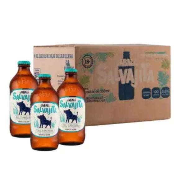 Sam's Club: Cerveza Ultra Jabalí Salvajita 12 pzas de 330 ml c/u