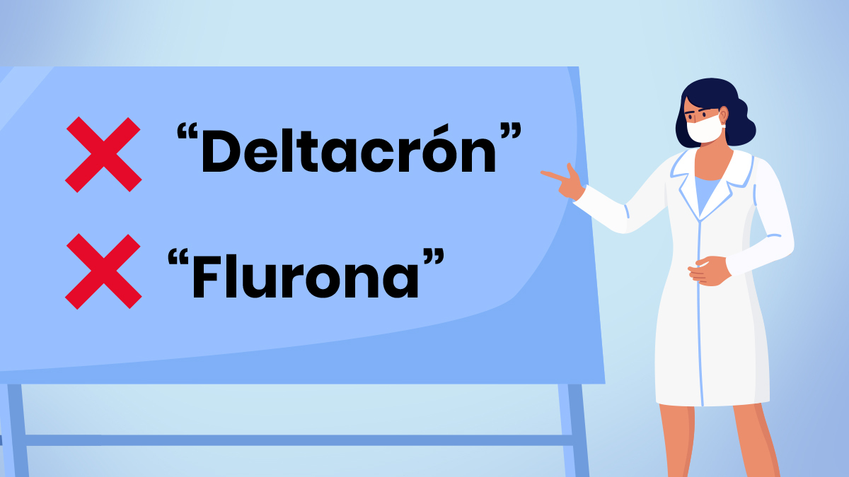 Experta de la OMS pide que no se usen los términos “Deltacron” y “Flurona”