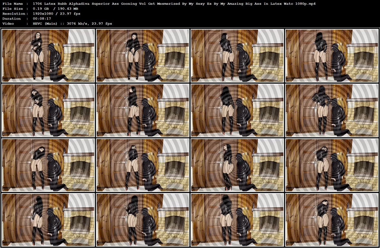 1706 Latex Rubb Alphadiva Superior Ass Gooning Vol Get Mesmerized By My Sexy Es By My Amazing Big As