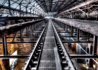 Une usine de sidérurgique