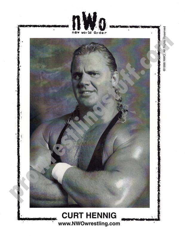 Curt Hennig paper WCW NWO 8x10 promo photo