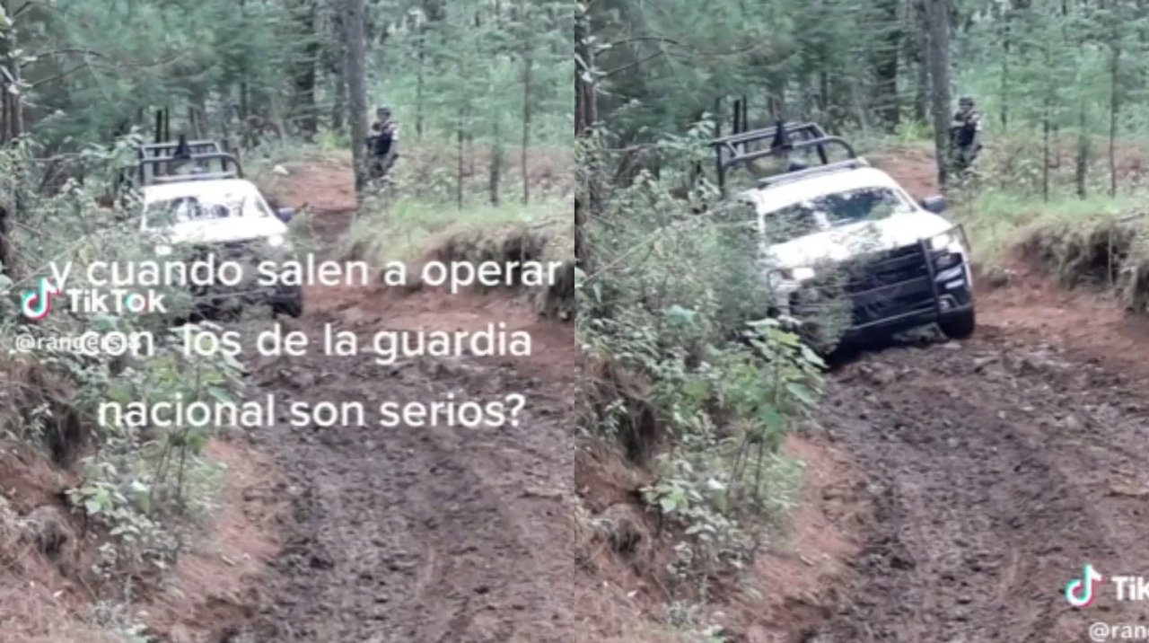 Video: Así se divierten los de la Guardia Nacional al hacer patrulla en la Sierra