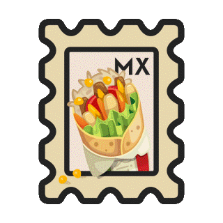 Burrito, from Mexican Foods stamp set