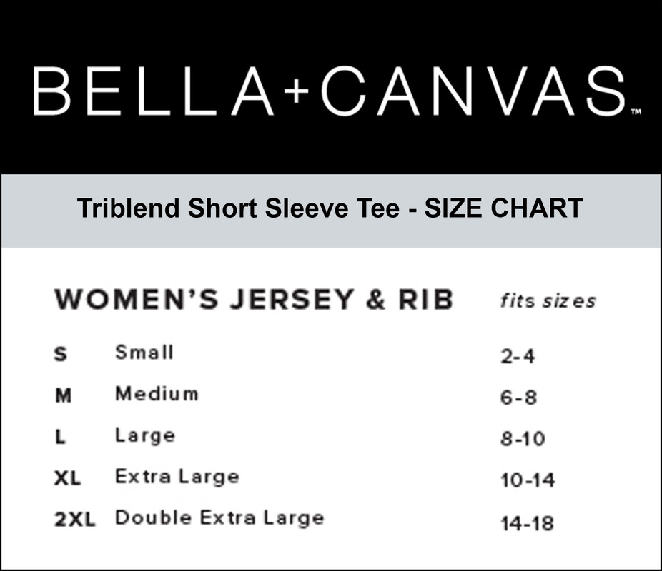 Bella Canvas Long Sleeve Size Chart