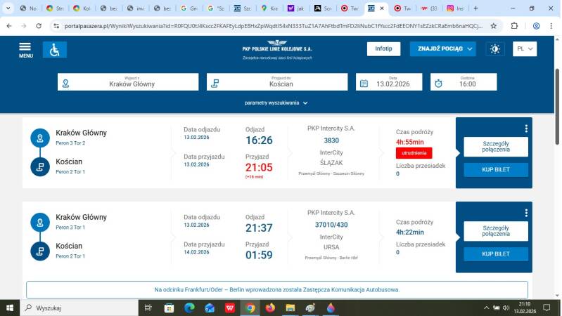 Screen luki w rozkładzie