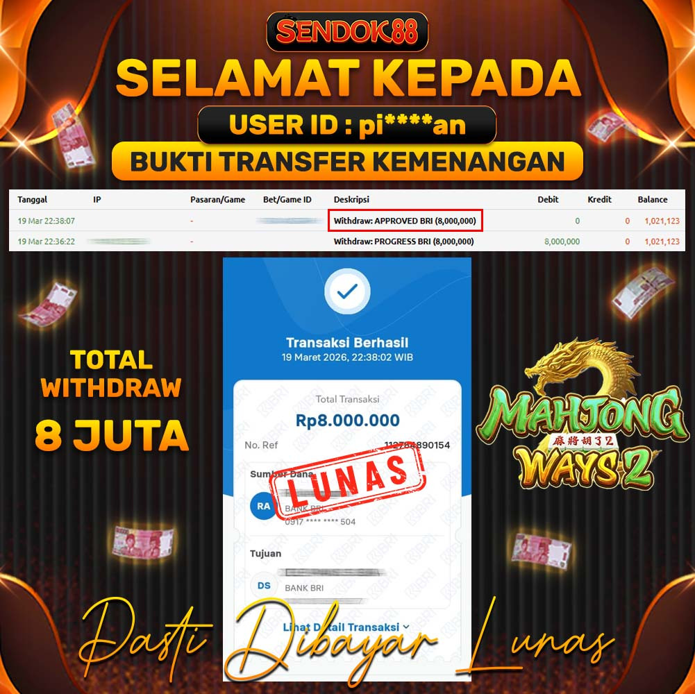 SENDOK88 JEPE! MAHJONG WAYS 2 Rp 8.000.000,- LUNAS!