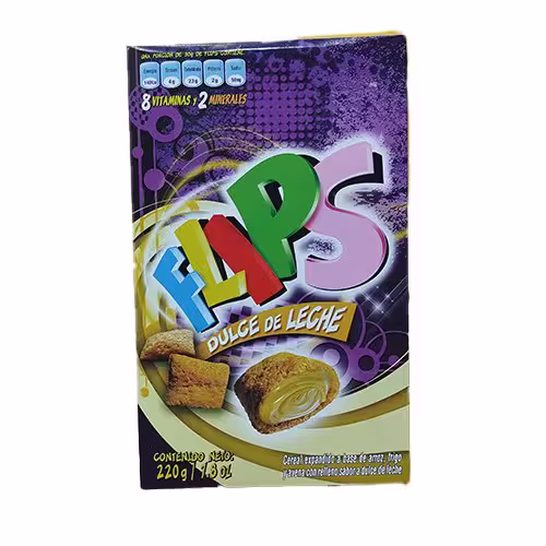 Flips Dulce De Leche Caja 220 Gr.