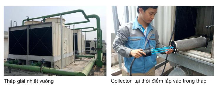 xử lý cáu cặn tháp giải nhiệt