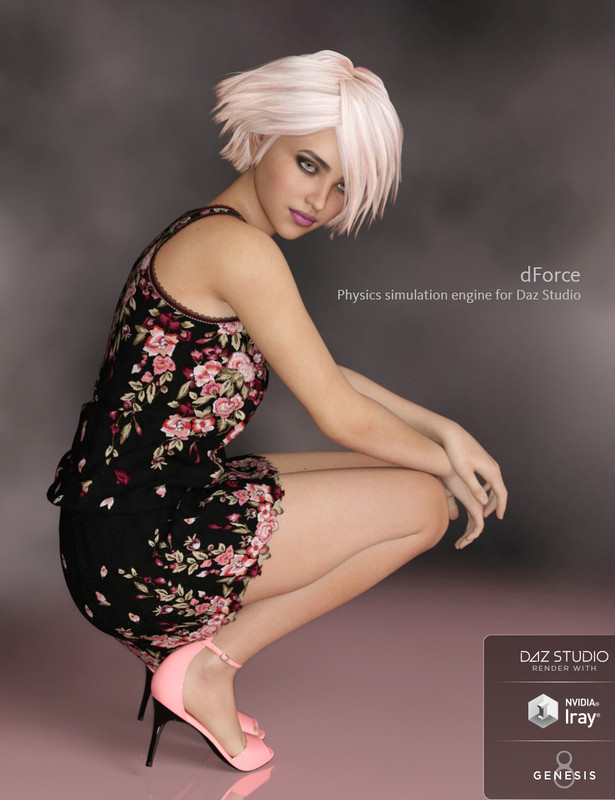 dForce Annie Dress for Genesis 8 Female(s) dForce Annie Dress for Genesis 8 Female(s)