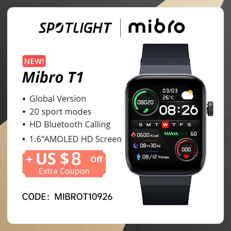 AliExpress: Lanzamiento Mibro Watch T1 
