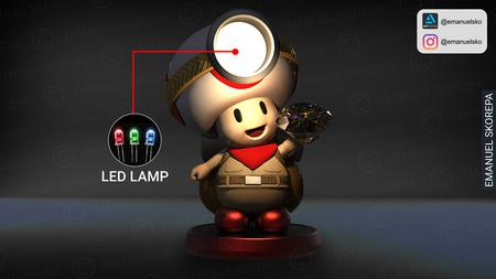 Captain Toad Lamp – 3D Print Model Captain Toad Lamp – 3D Print Model