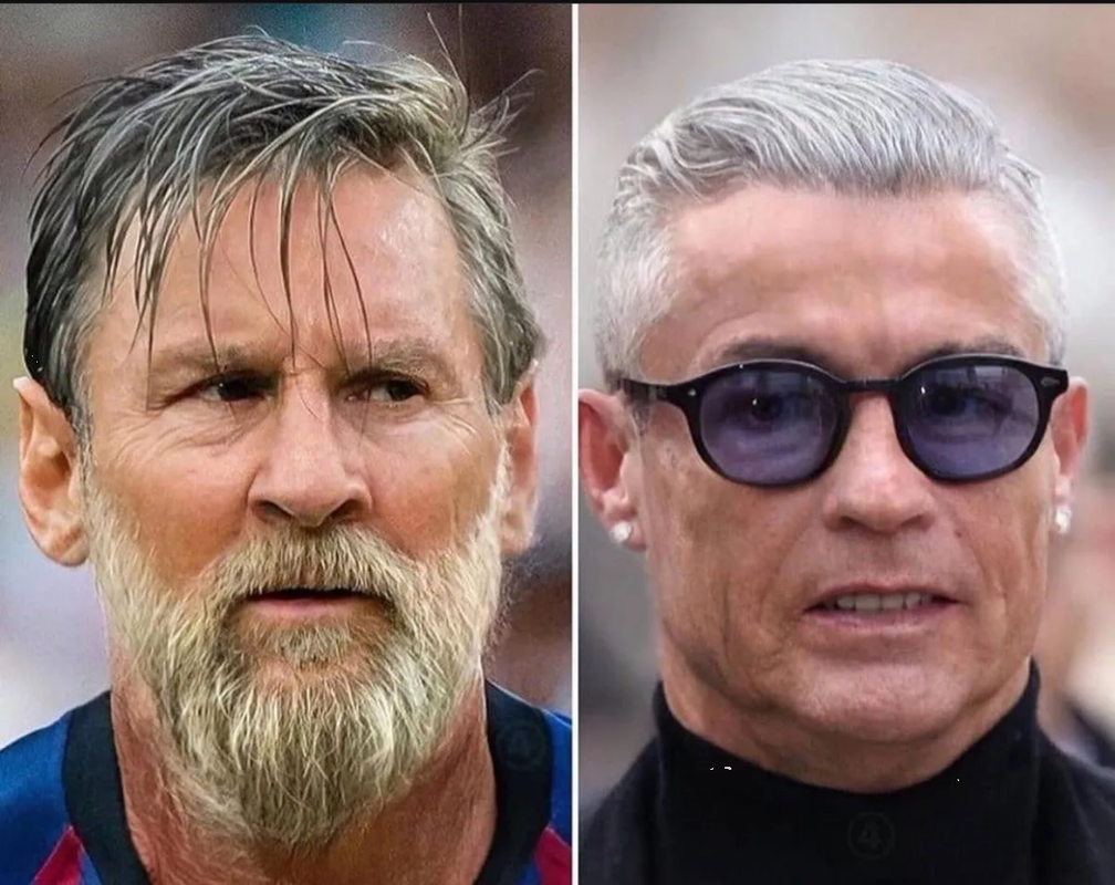 Así se verán Messi, Mbappé, CR7 y otras estrellas del futbol cuando sean viejos