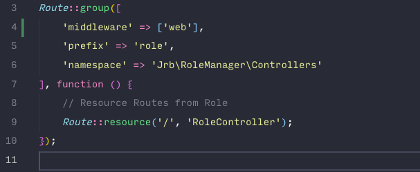 Laravel Package: Route:resource() don't pass the parameters - Stack Overflow