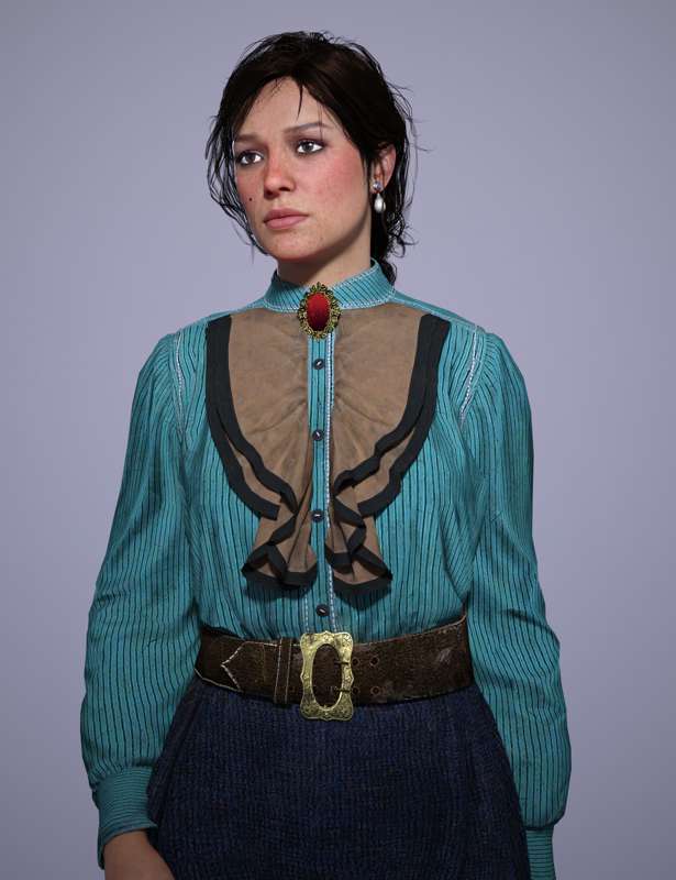 Mary Linton (Red Dead Redemption 2) 2022 - Free Daz 3D Models