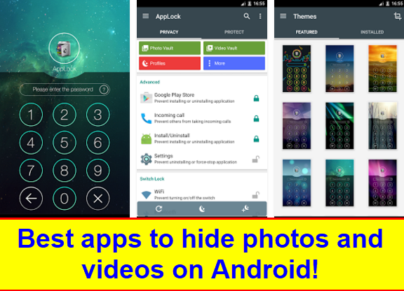 best app to hide photos and videos on android AppLock free download Protect privacy protection applications