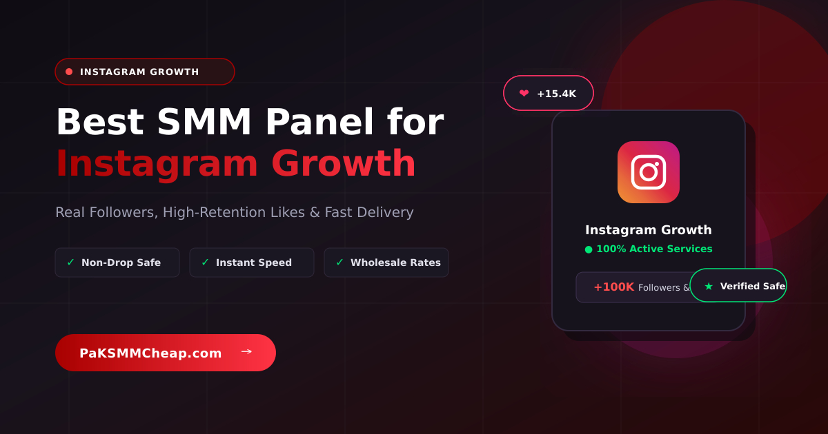 No.1 SMM Panel for Instagram Growth | Real Followers & Likes