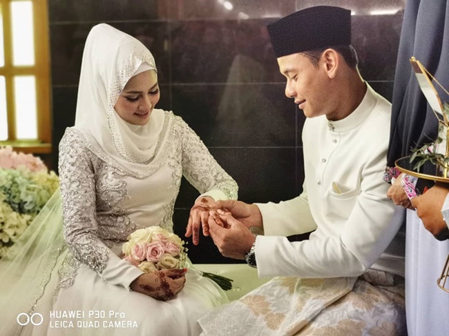 gambar nikah fasha sandha