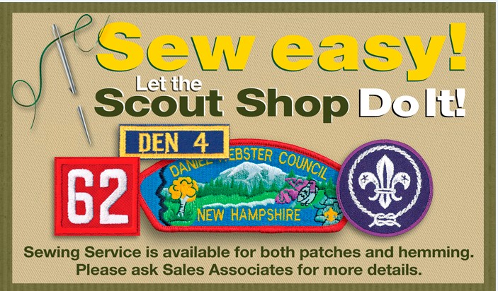 Scout Shop Sewing Services