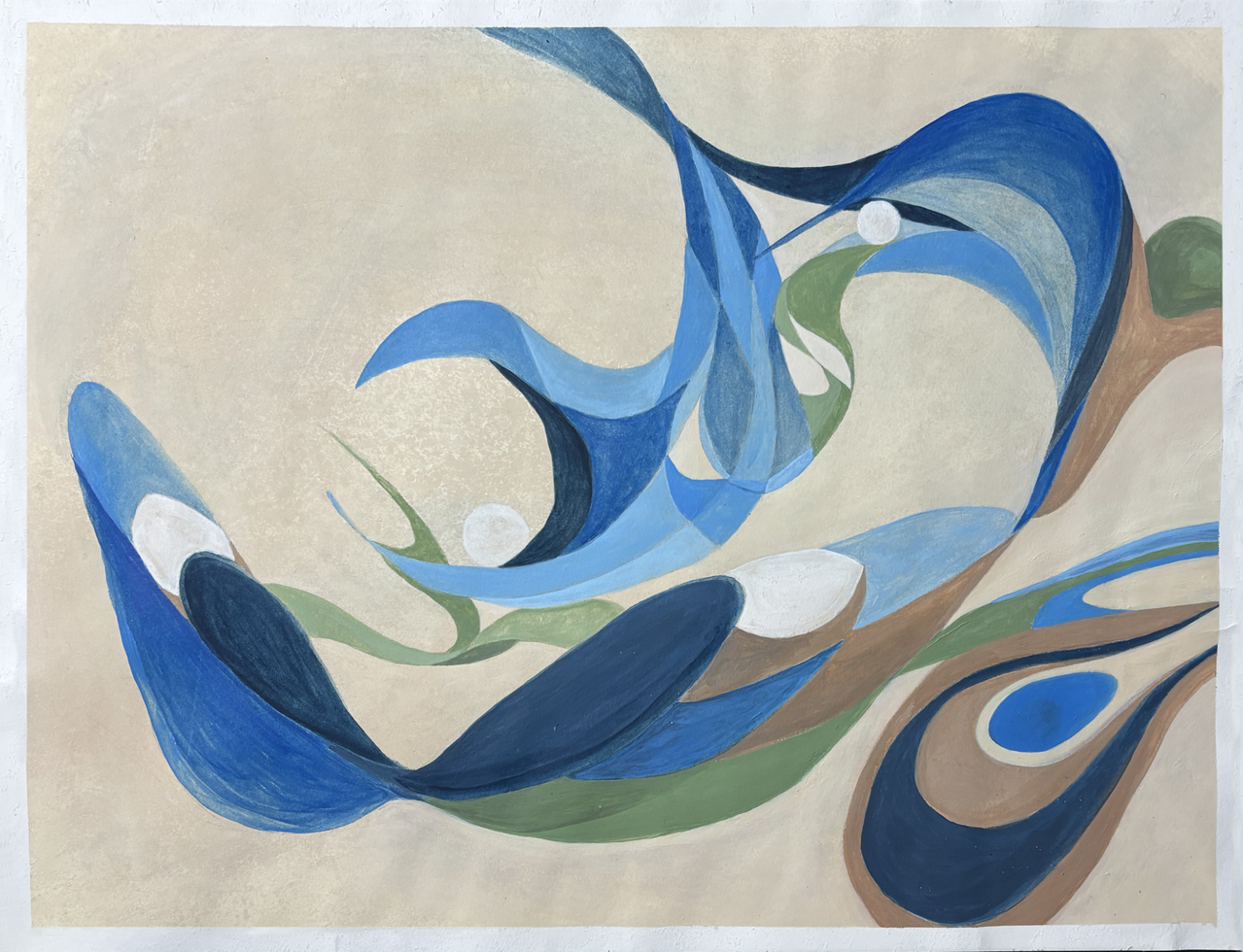 Full shot of Imperishable Seed painting.