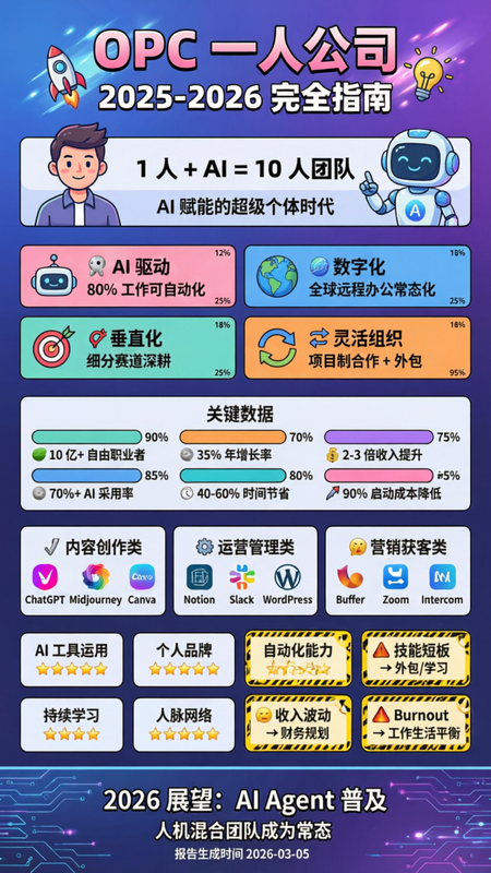OPC 一人公司 2025-2026 最新趋势报告-AI领导力