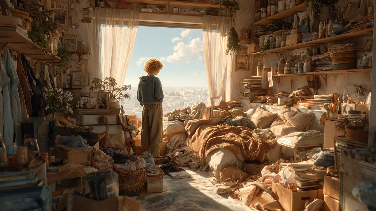 Подготовка к генеральной уборке: осмотр комнаты и сортировка вещей