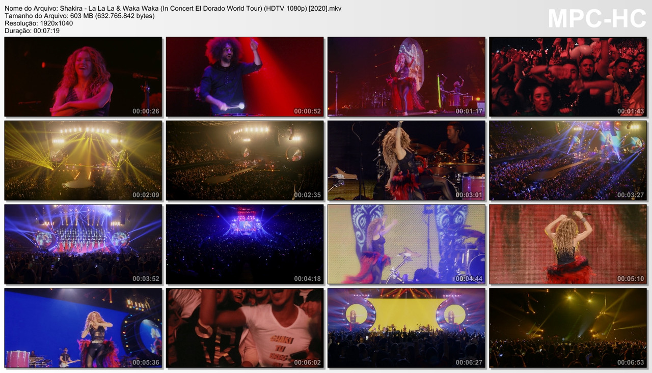 Shakira - La La La & Waka Waka (In Concert El Dorado World Tour) (HDTV 1080p) [2020]