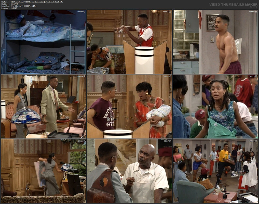A Different World S06E03 Interior Desecration (a.k.a. Sofa, So Good).mkv