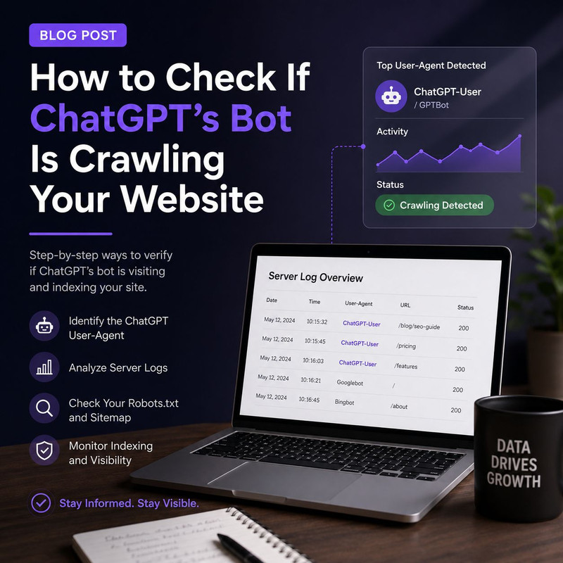how to check if ChatGPT bot is crawling your website AI crawler tools 2026