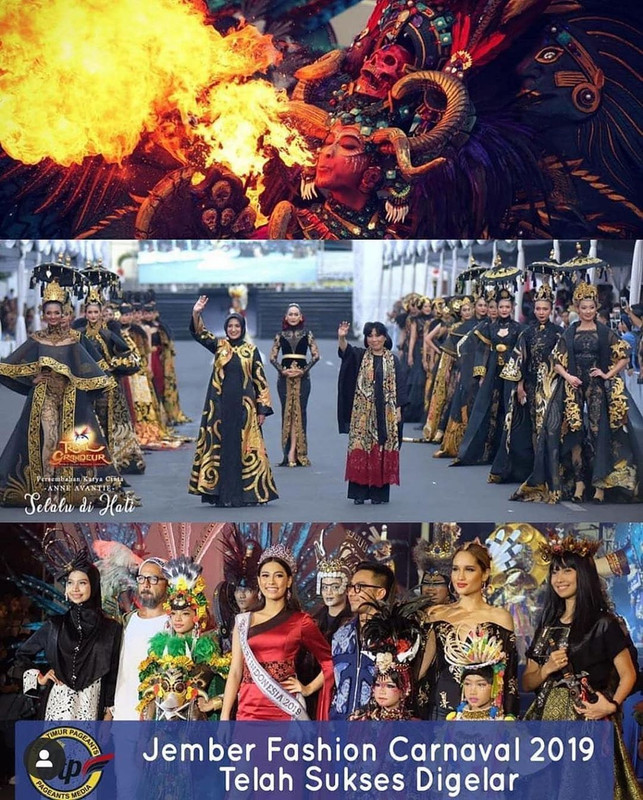 Bubah Alvian dalam Jember Fashion Carnaval 2019