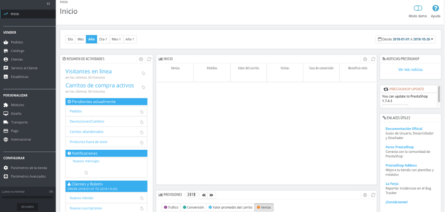 Aprender a configurar en PrestaShop el modo de mantenimiento para la web de su tienda online Prestashop1