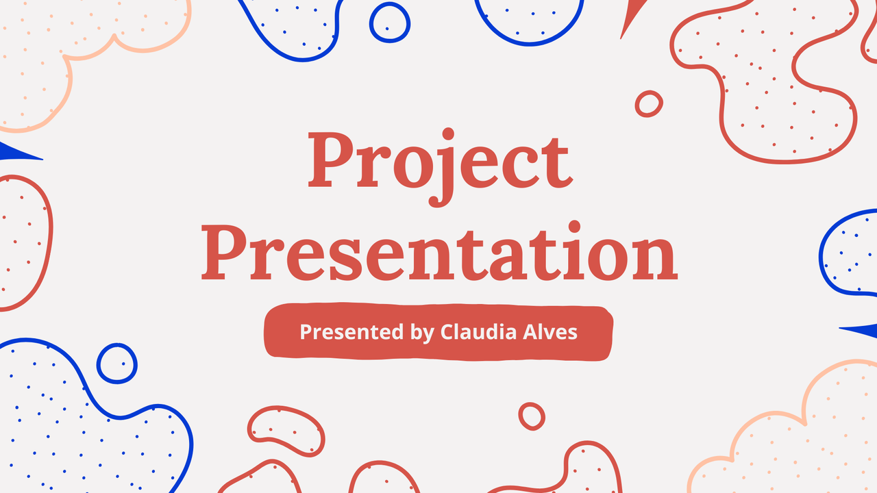 Red Blue Colorful Minimalist Project Presentation