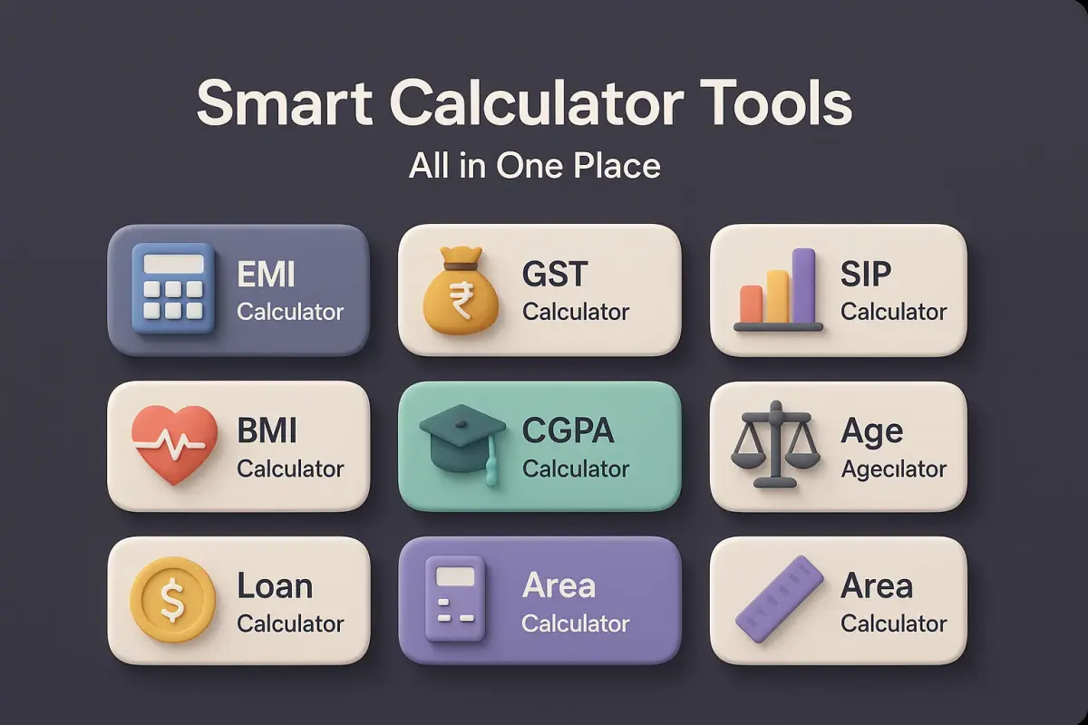 Organized Digital Calculation Tools, all in One Tools