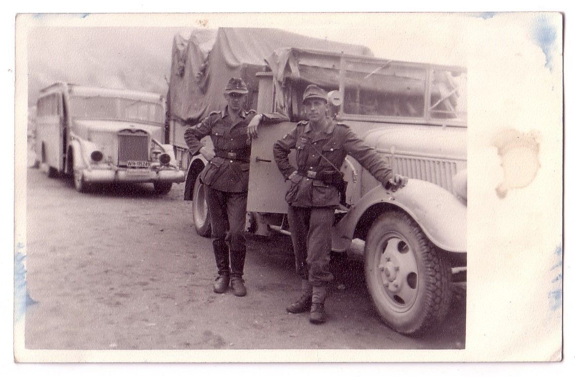 AK Foto - Deutsche Soldaten - Gebirgsjäger Fahrs